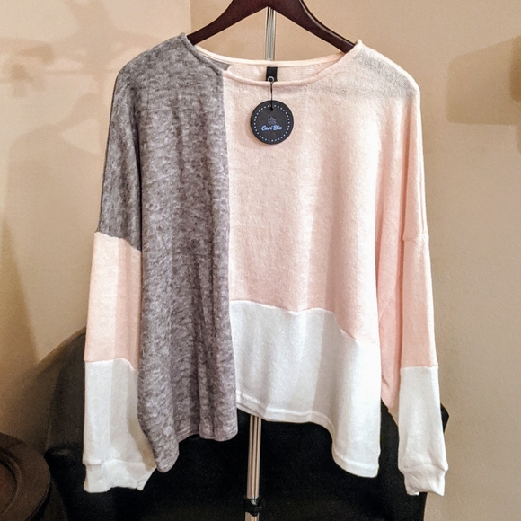 ❤️ LAST ONE ❤ Color Block Ballon Sleeve Sweater - Picture 5 of 6